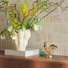 Påskdekoration Tupp Guld