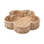 Brödkorg Flower 26 cm natur