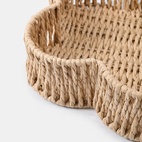 Brödkorg Flower 26 cm natur