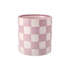 Kruka DT Schackruta Rosa