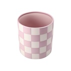 Kruka DT Schackruta Rosa