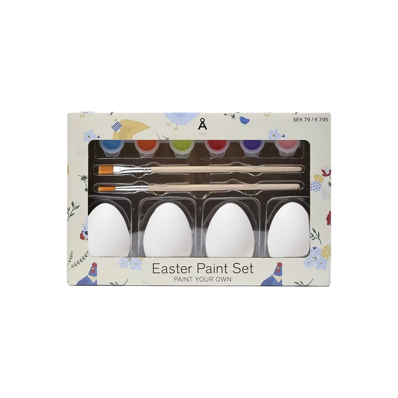 Påskkit Släta ägg Gul