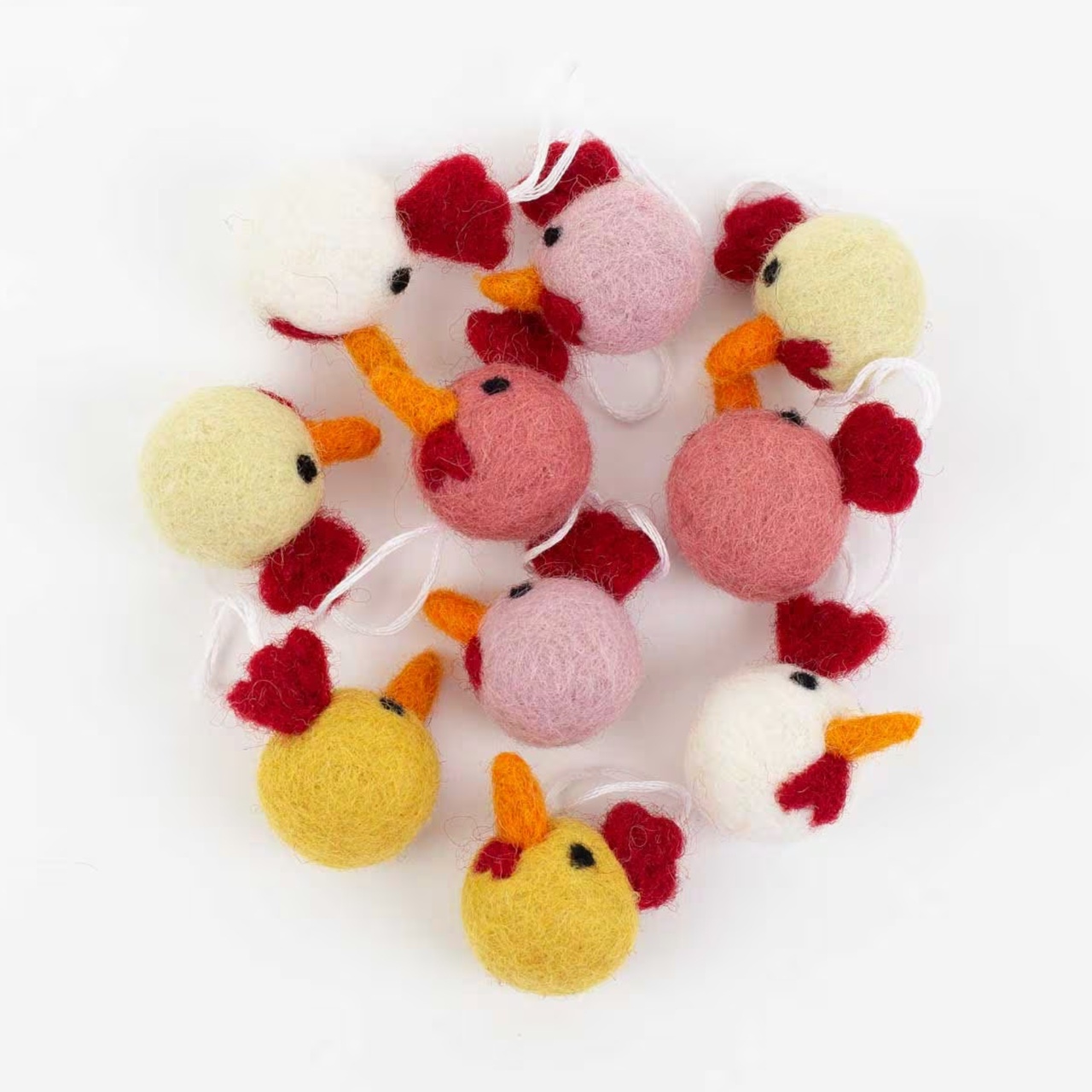 Påskhänge Mini Höna 10-pack Multi