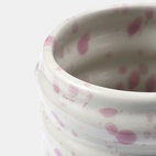 Mugg Wavy Vit/Rosa