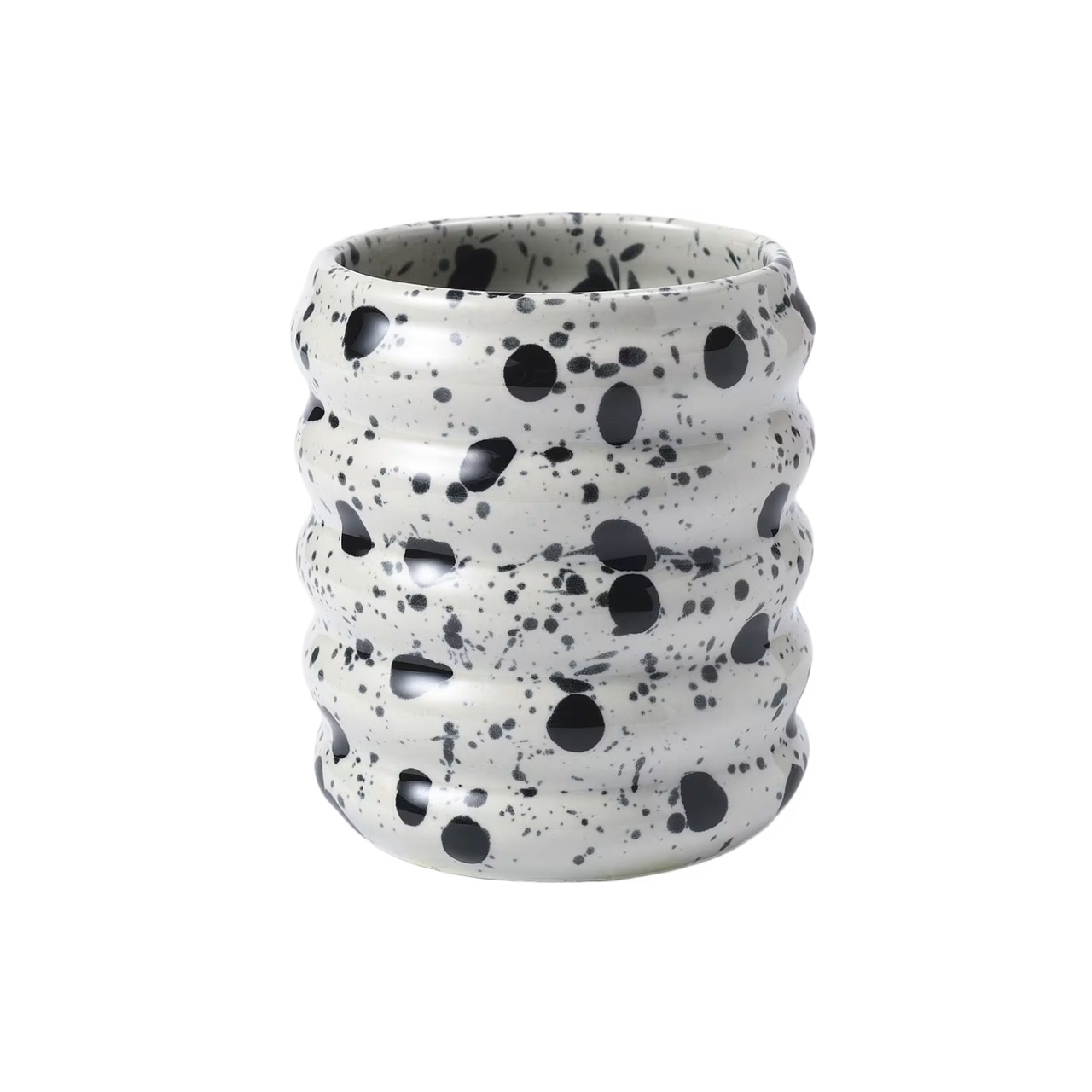 Mugg Wavy Vit/Svart