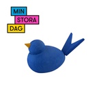 Fågel Trä Blå