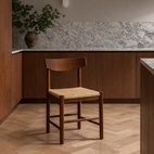 Stol Alma med flätad sits Mörk Ek