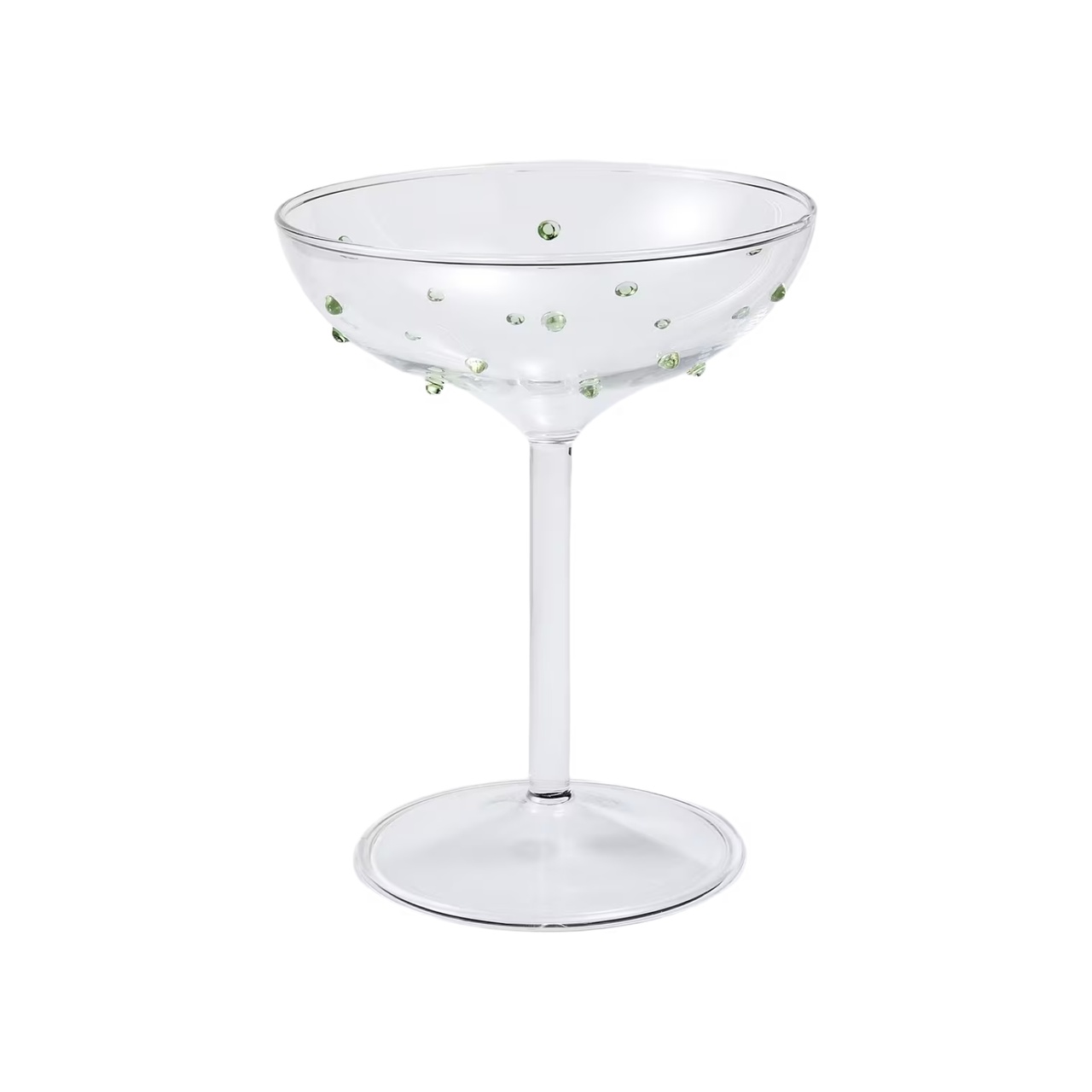 Champagneglas Spike Grön