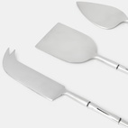 Ostkniv set Bambu/Silver