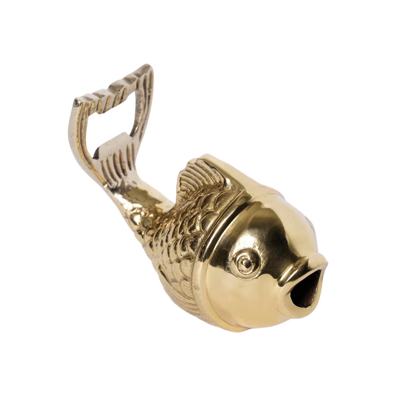 Flasköppnare Fisk Mässing