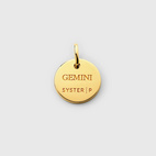 Berlock Beloved Zodie Gemini Guld