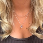 Berlock  Månadssten Januari Silver