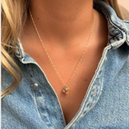 Berlock Beloved Månadssten Februari Guld