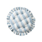 Sittdyna Block Frill rund Blå