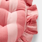 Sittdyna Block Frill rund Rosa