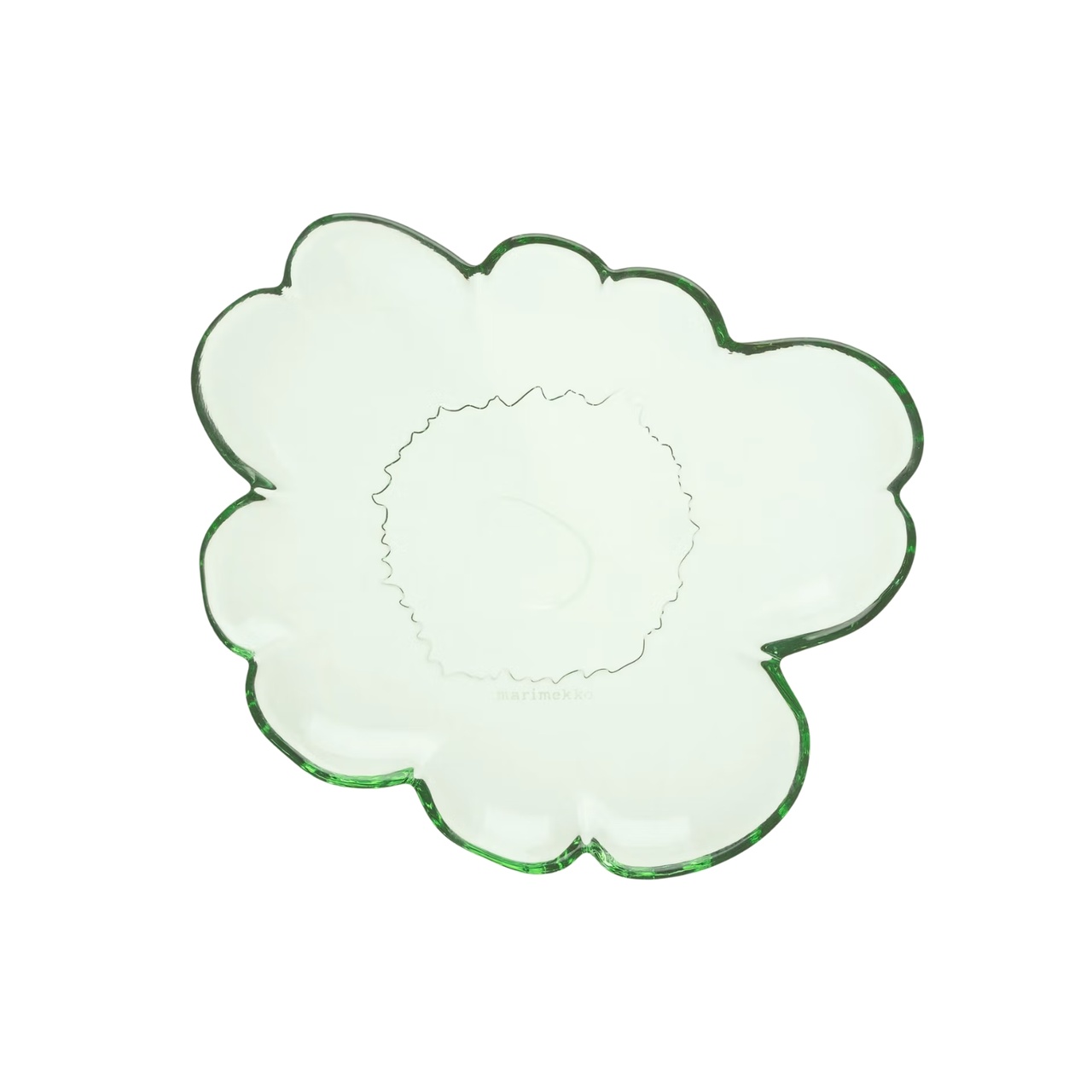 Glasfat Unikko 20 cm grön