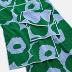Gästhandduk Unikko 30x50 cm ljusblå/grön
