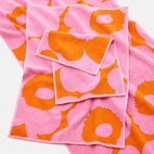 Handduk Unikko 50x70 cm orange/rosa