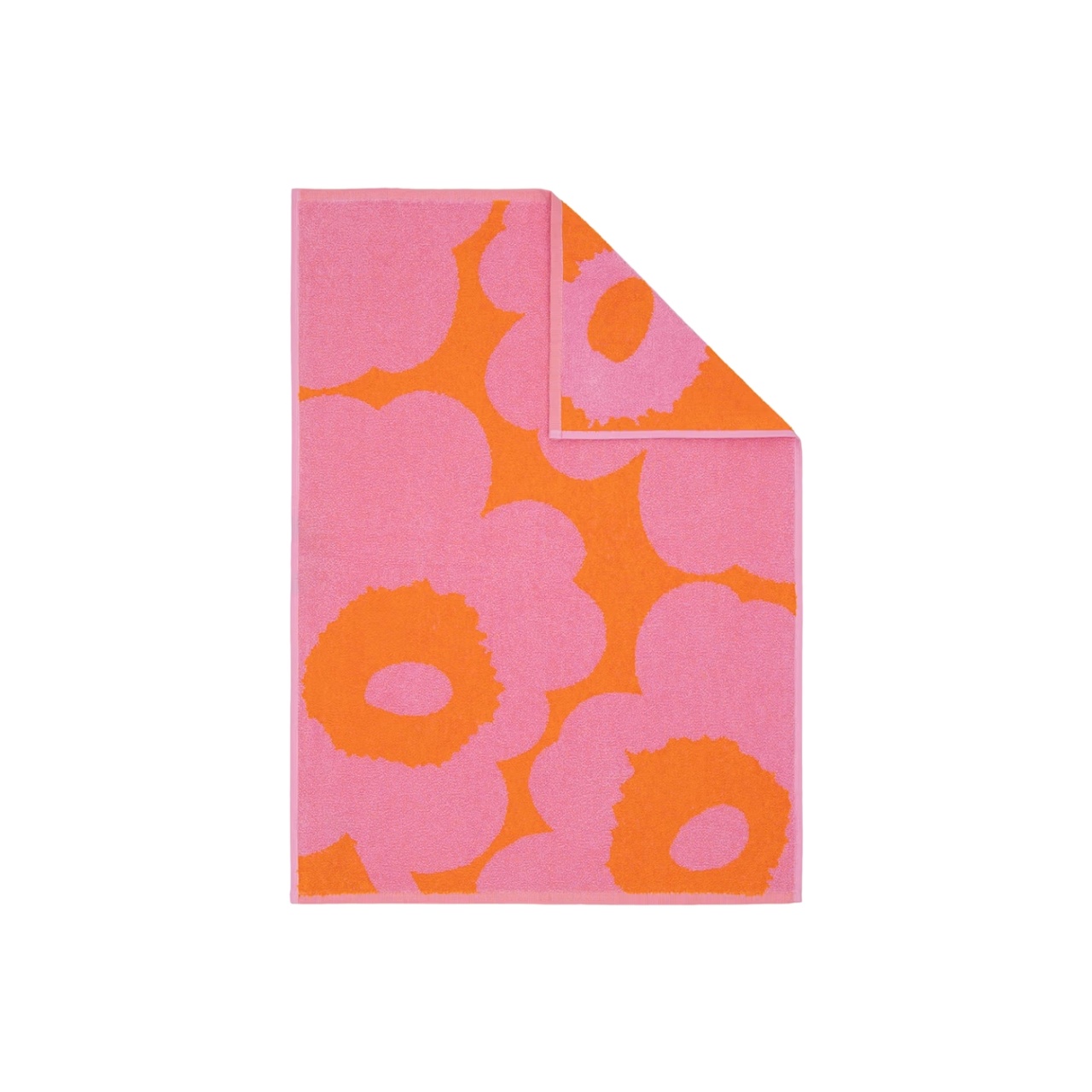 Handduk Unikko 50x70 cm orange/rosa