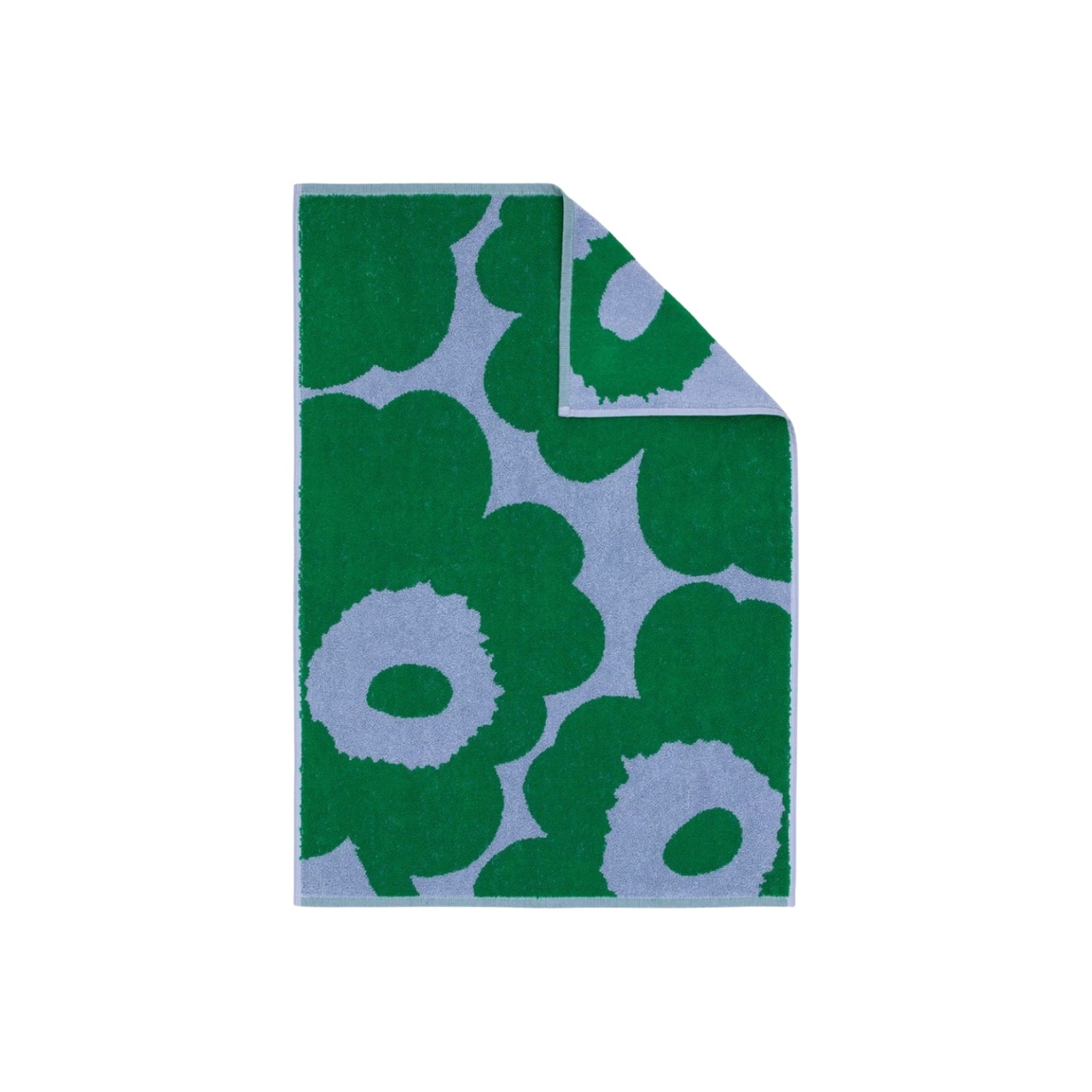 Handduk Unikko 50x70 cm ljusblå/grön
