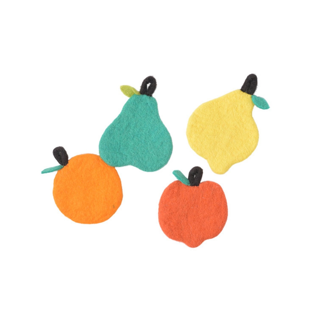 Glasunderlägg Frukter 4-pack Multi