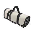 Picnickfilt Stripe 120x150 cm svart/vit