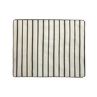 Picnickfilt Stripe 120x150 cm svart/vit