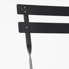 Stol Strada utomhus Svart 2-pack
