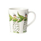 Mugg Elsa Beskow 28cl med handtag, Mrs Broad Bean