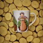 Mugg Elsa Beskow 28cl med handtag, Mrs Potato