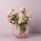 Vas Cara Kristall 18 cm rosa