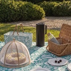 Picnickorg ihopfällbar Coral turkos