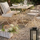 Picnickorg ihopfällbar Rand off white/svart