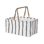 Picnickorg ihopfällbar Rand off white/svart