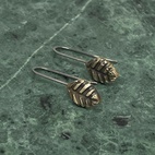 Örhängen Leafy brons