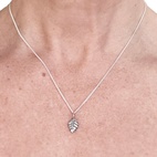 Halsband Leafy silver