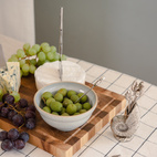 Ostkniv set Bambu/Silver