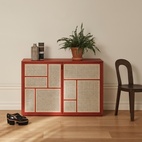 Sideboard Air Röd, Cane