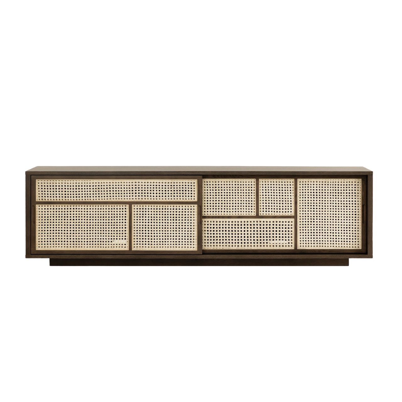 Sidobord låg Air, Mörk Ek, Cane