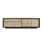 Sidobord låg Air, Mörk Ek, Cane