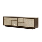 Sidobord låg Air, Mörk Ek, Cane