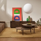 Bord Aria 90 cm Hög Mörk Ek