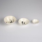 Skål porslin M Splash blank