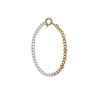 Armband Fusion 18cm silver/guld
