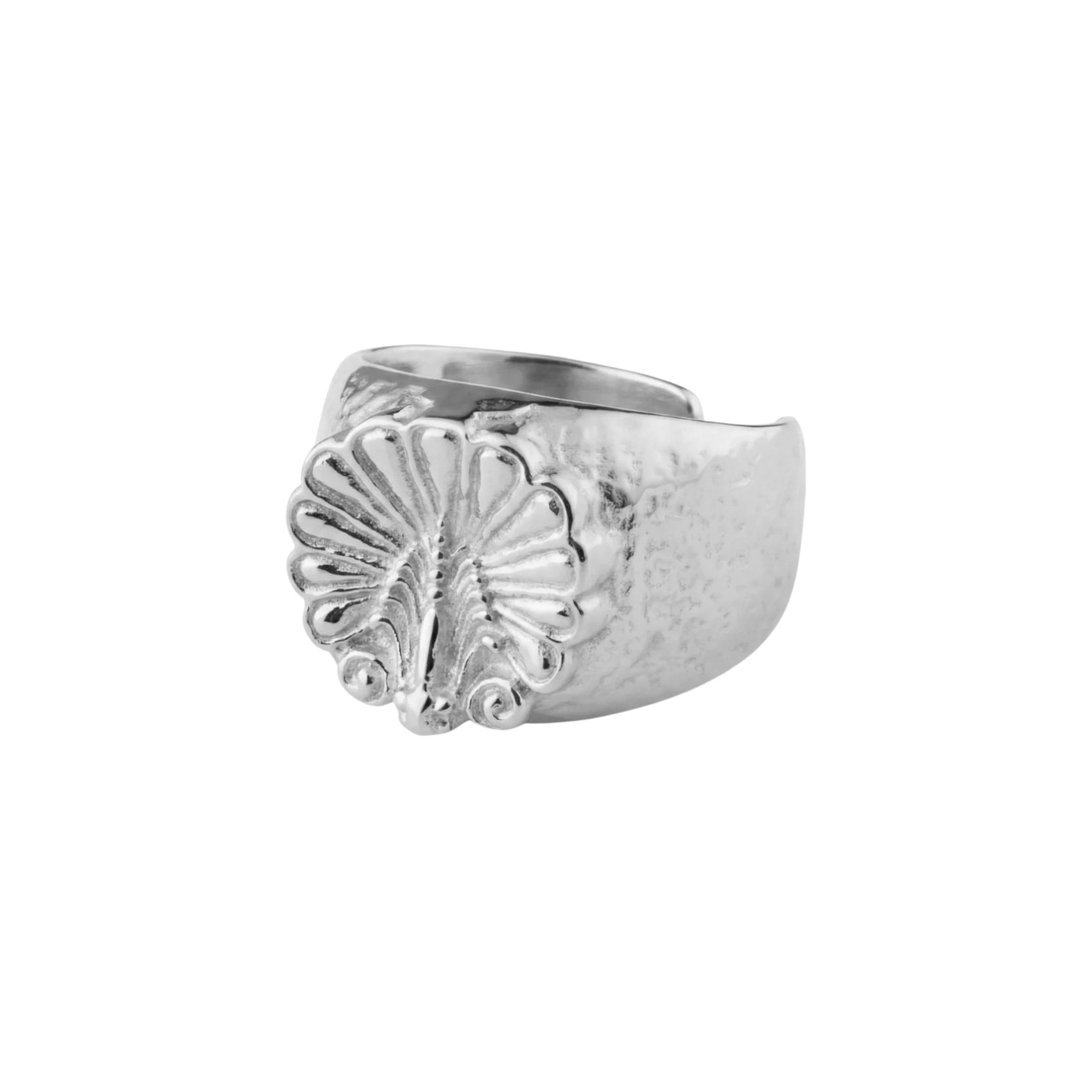 Ring Venus Shell Signet Silver