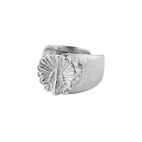 Ring Venus Shell Signet Silver