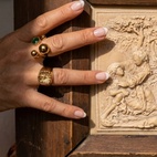Ring Venus Shell Signet Golden