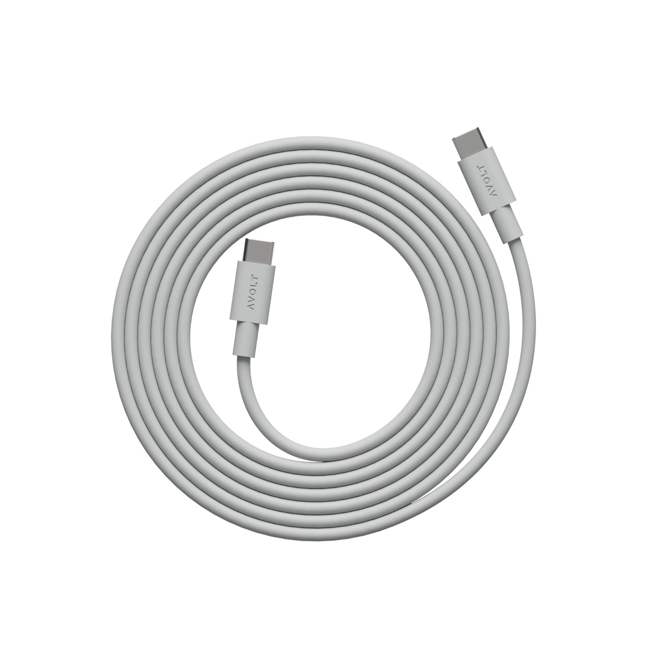 Laddsladd Avolt USB-C 2m Gotland Gray