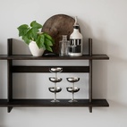 Vägghylla Westlock 75x48cm Brun