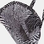 Shoppingkasse hopvikbar Mia Zebra svart/vit